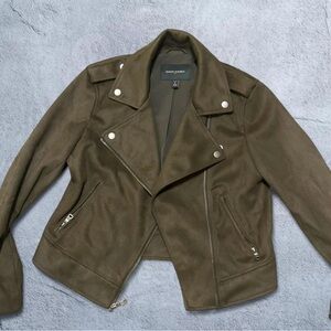 Banana Republic Olive Leather Jacket